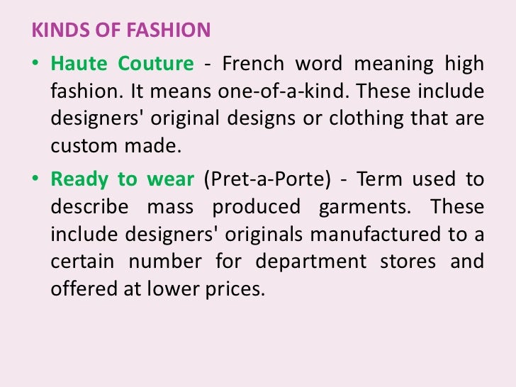 Fashion translation French English-French dictionary Fashion translation French English-French dictionary